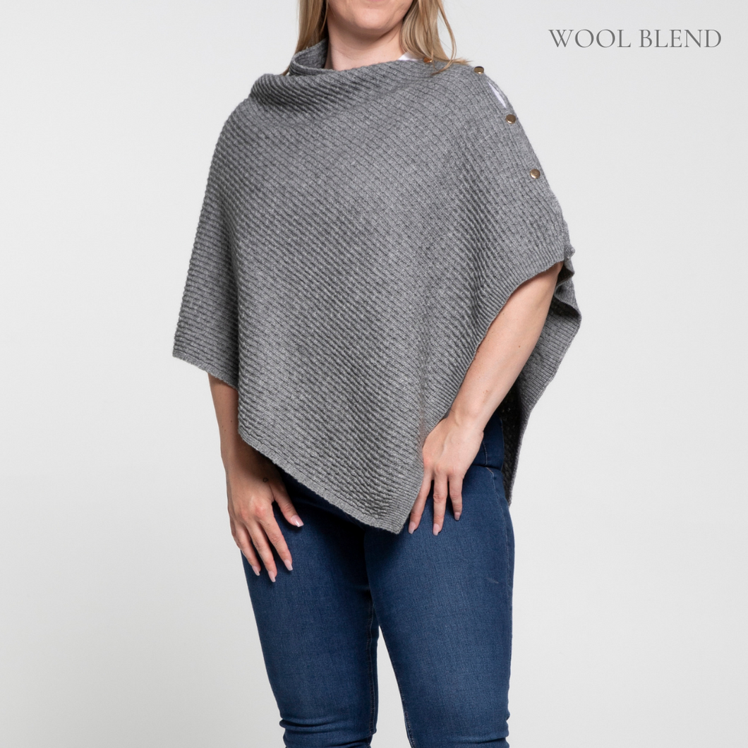 THSP1031: Grey : Angie Poncho