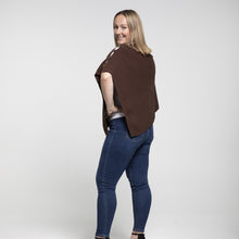 Load image into Gallery viewer, THSP1033: Brown: Angie Poncho
