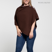 Load image into Gallery viewer, THSP1033: Brown: Angie Poncho
