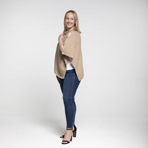 THSP1034: Taupe: Angie Poncho