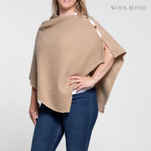 Load image into Gallery viewer, THSP1034: Taupe: Angie Poncho
