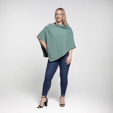 Load image into Gallery viewer, THSP1035: Teal: Angie Poncho
