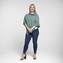 Load image into Gallery viewer, THSP1035: Teal: Angie Poncho
