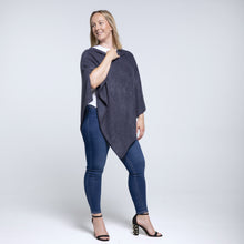 Load image into Gallery viewer, THSP1038: Navy: Pearl Poncho
