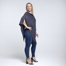 Load image into Gallery viewer, THSP1038: Navy: Pearl Poncho
