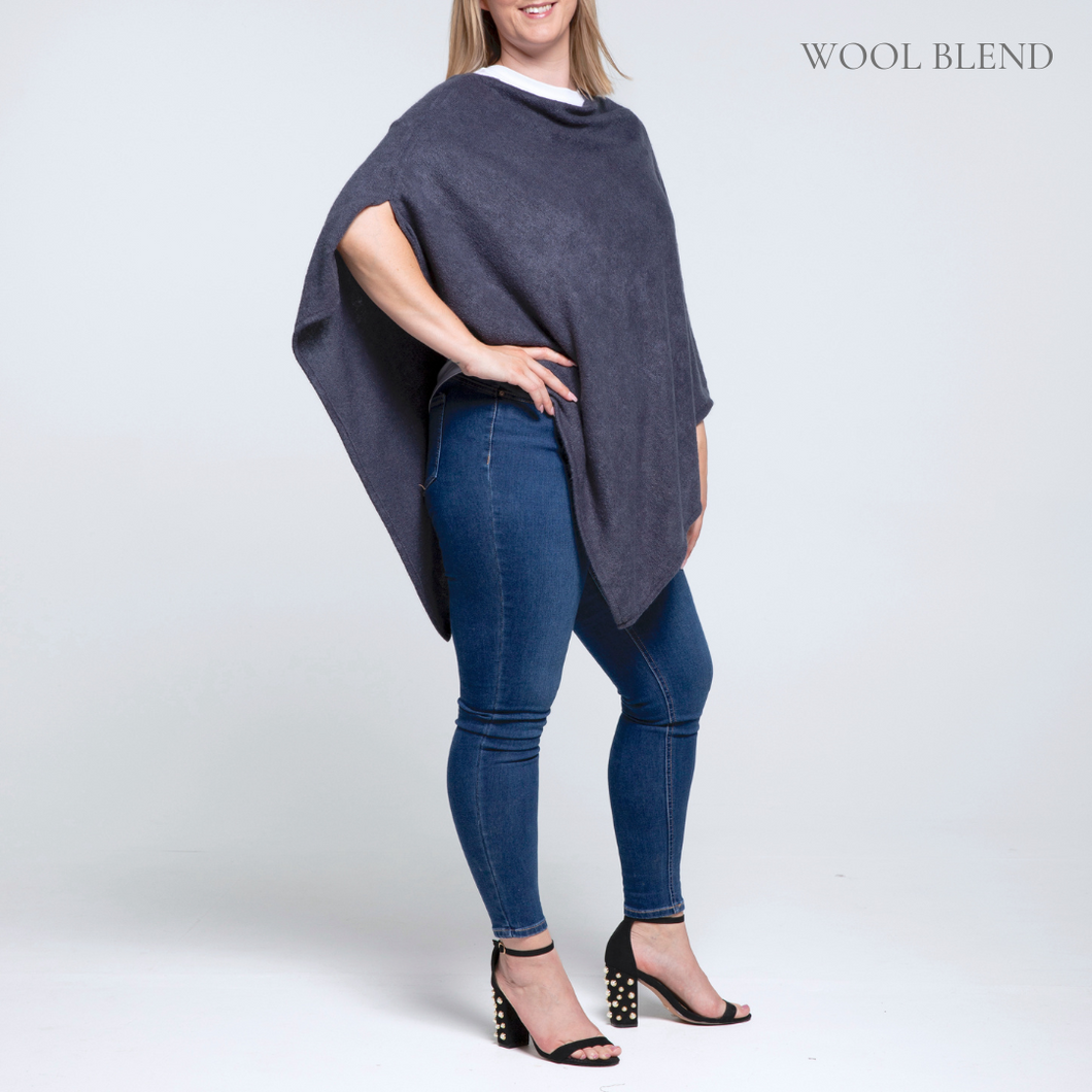 THSP1038: Navy: Pearl Poncho