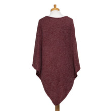 Load image into Gallery viewer, THSP1046: Burgundy: Pearl Poncho
