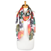 Load image into Gallery viewer, THSS1932: Red: Paneer Rose Scarf
