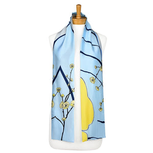 THSS2138: Sky Blue: Cherry Bloom Scarf