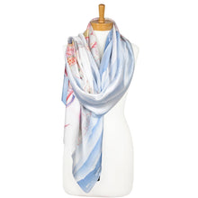 Load image into Gallery viewer, THSS2177: Blue: Lily Pad Scarf
