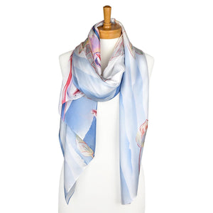 THSS2177: Blue: Lily Pad Scarf