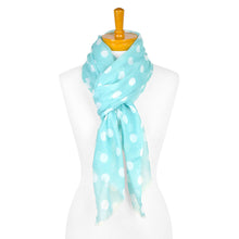 Load image into Gallery viewer, THSS2306: Light Green: M Polka Dot Scarf
