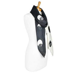 THSS2316: White: Dotted Scarf