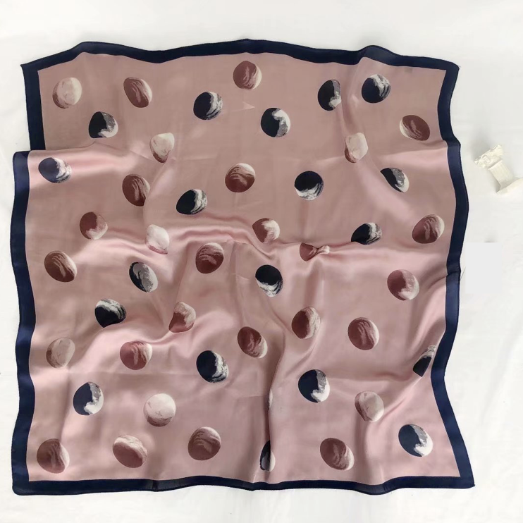 THSS2333: Pink: Dotted Square Scarf