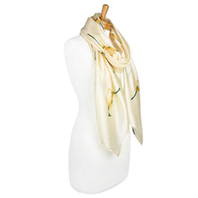 Load image into Gallery viewer, THSS2343: Chiffon Yellow: Calla Lily Scarf
