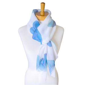 THSS2343: Royal Blue: Love Hearts Scarf