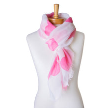 Load image into Gallery viewer, THSS2346: Pink: Love Hearts Scarf
