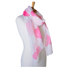 Load image into Gallery viewer, THSS2346: Pink: Love Hearts Scarf
