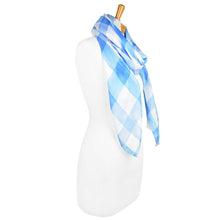 Load image into Gallery viewer, THSS2356: Blue: Gingham Patterned Scarf
