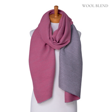 Load image into Gallery viewer, THSS2405: Pink: Reversible Plain Crimped Scarf
