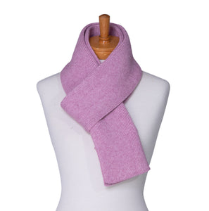 THSS2432: Light Magenta: Twisted Rib Stitch Scarf