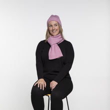 Load image into Gallery viewer, THSS2432: Light Magenta: Twisted Rib Stitch Scarf
