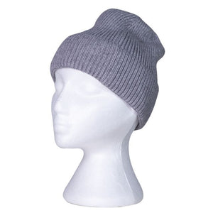 THSS2433HX: Grey: Twisted Rib Stitch Beanie