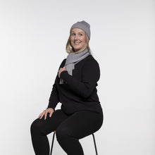 Load image into Gallery viewer, THSS2433HX: Grey: Twisted Rib Stitch Beanie
