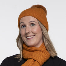 Load image into Gallery viewer, THSS2437HX: Burnt Orange: Cable Rib Beanie
