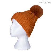 Load image into Gallery viewer, THSS2437HX: Burnt Orange: Cable Rib Beanie
