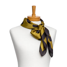 Load image into Gallery viewer, THSS2452: Olive: Polka Dot Square Scarf
