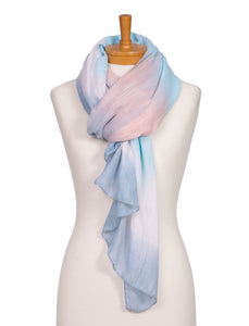 THSS2459: Powder Blue: MultiColoured Scarf