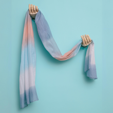 Load image into Gallery viewer, THSS2459: Powder Blue: MultiColoured Scarf
