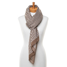 Load image into Gallery viewer, THSS2494: Mocha: Tetris Scarf
