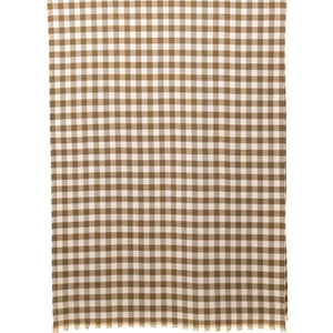 THSS2522: Dark Olive: Small Gingham Scarf