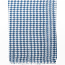 Load image into Gallery viewer, THSS2548: Blue: Small Houndstooth Scarf
