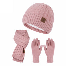 Load image into Gallery viewer, Braid Knit Beanie | Blush Pink
