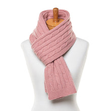 Load image into Gallery viewer, THSS2552HX: Blush Pink : Braid Knit Scarf
