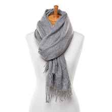 Load image into Gallery viewer, THSS2555: Grey: Soft Plain Scarf
