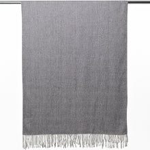 Load image into Gallery viewer, THSS2555: Grey: Soft Plain Scarf
