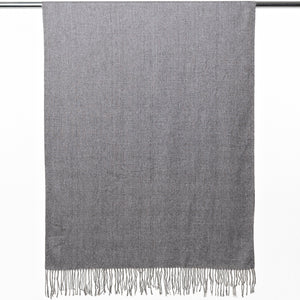 THSS2555: Grey: Soft Plain Scarf