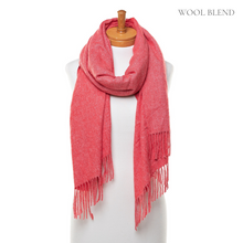 Load image into Gallery viewer, THSS2556: Red: Soft Plain Scarf
