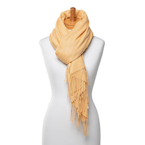 THSS2560: Mustard: Soft Plain Scarf