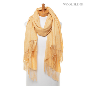 THSS2560: Mustard: Soft Plain Scarf