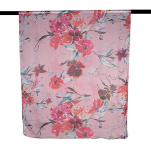 THSS2564: Pink: Mix Flower Scarf