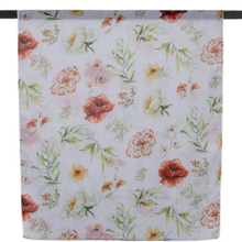 Load image into Gallery viewer, THSS2566: White: Watercolour Flowers Scarf
