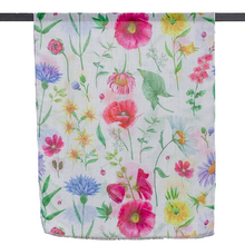 Load image into Gallery viewer, THSS2576: White: Multi Floral Arrangement Scarf
