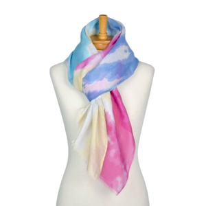 THSS2580: Rainbow: Tie Dye Scarf