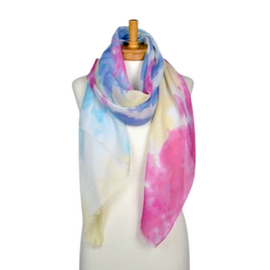 THSS2580: Rainbow: Tie Dye Scarf