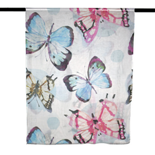 Load image into Gallery viewer, THSS2584: Multi: Watercolour Butterfly Scarf
